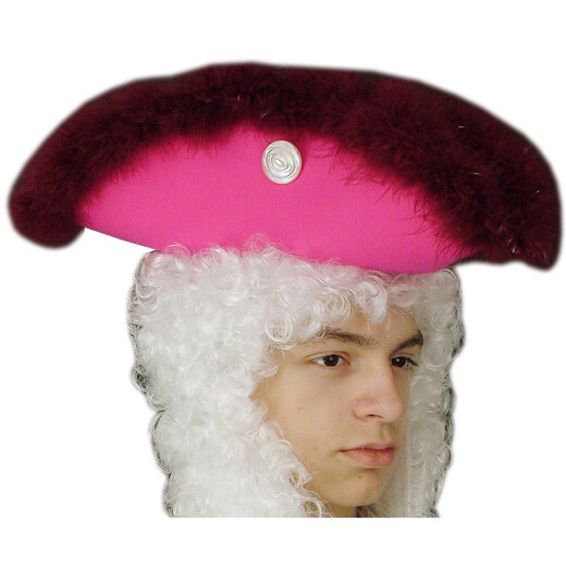 Tricorn hat with puff