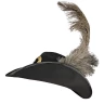Honosný mušketýrský klobouk