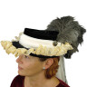 Dámský barokní klobouk s pštrosímy pery
