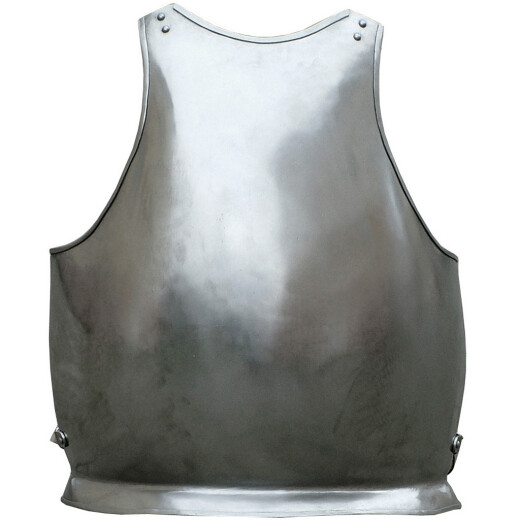 Iron breast plate with back leather straps