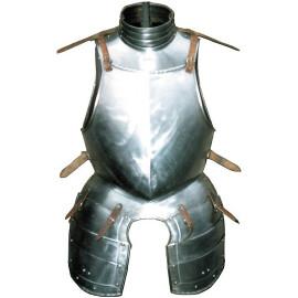 Breast plate with tassets and gorget