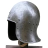 Itailan Bascinet helmet with patina finish