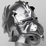 Falkenkopf-Helm mit Groteskgesicht