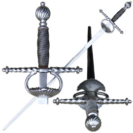 Rapier with shell guard