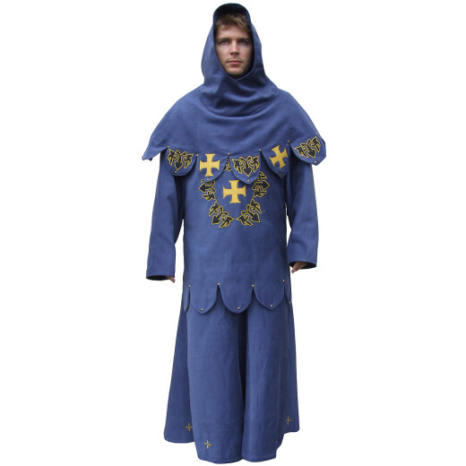 Surcoat with cape decorated with appliques