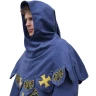 Medieval hood with embroidered dags