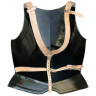 Breast plate with back leather straps