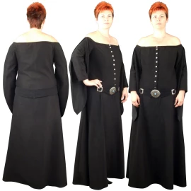 Gotické šaty s páskem