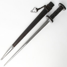Rondel dagger, 15th cen. with scabbard
