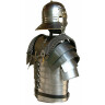 Roman legionaries armor Lorica Segmentata with mail shoulder guards