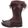 Top boots with lacing and cut out cuffs