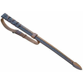 Prošívaná kožená pochva na meč na záda