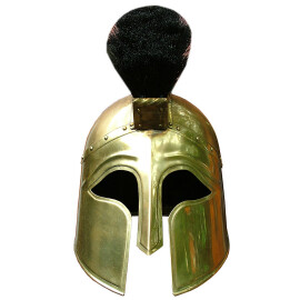 Brass gladiator helmet