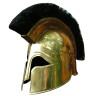 Brass gladiator helmet