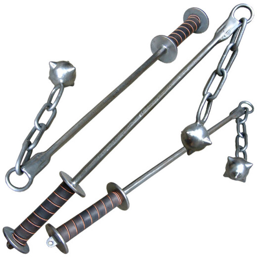 Flail with spiked ball