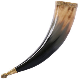 Drinking Horn of Rollo with Leather Holster