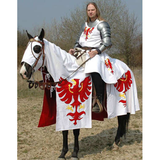 Schabracke Pferdedecke, Wappenrock und Fahne