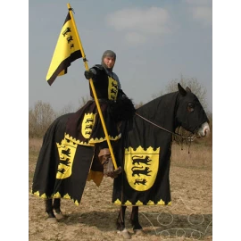 Horse Caparison, banner and a knight surcoat