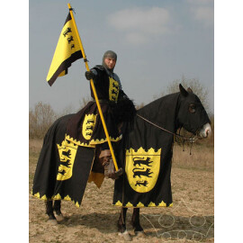 Horse Caparison, banner and a knight surcoat