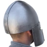 Norman helmet with patina finish