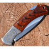 Pocketknife with elegant wooden handle cover
