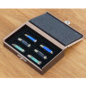 Mini-Pocketknife box, 6 Mini-Pocketknives in wooden box