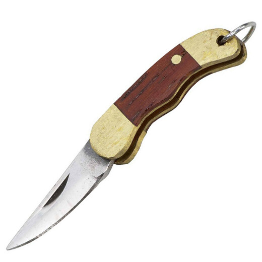 Mini kapesní nůž s dřevěnou rukojetí - výprodej