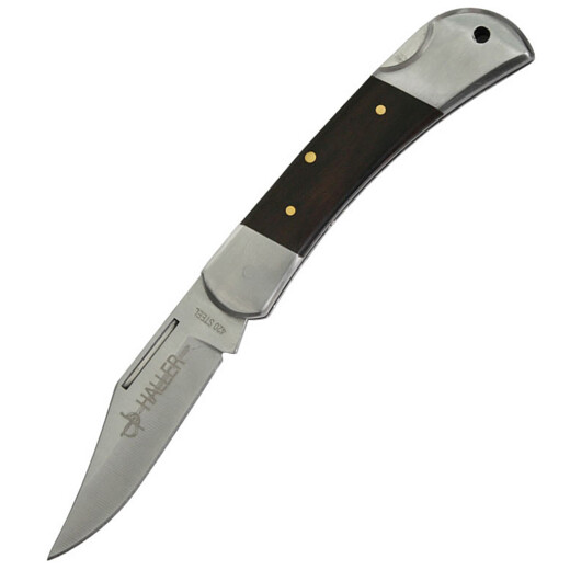 Pocketknife with modern light-colored wooden cover