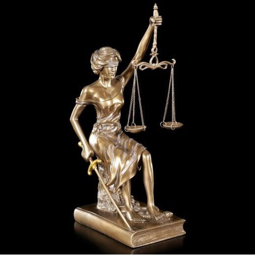 Resin Statue Lady Justice
