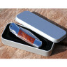 Precious one-hand-pocketknife in metal-gift box