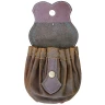 Celtic leather belt pouch Triquetta
