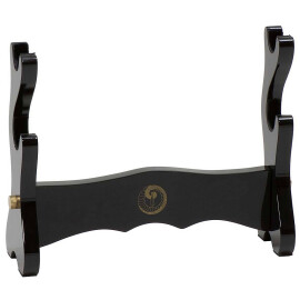Table stand for two Samurai swords with high gloss lacquer of the highest quality.