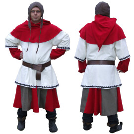 Medieval drummer costume red