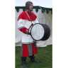 Kostüm Mittelalterlicher Trommler rot