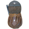 Leather belt pouch with the Celtic sun