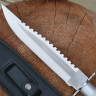 Survivor knife with compass and plenty of accessory