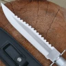 Survivor knife with compass and plenty of accessory