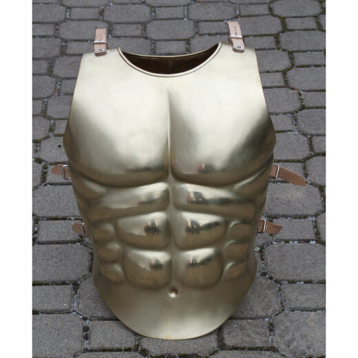 Römische anatomisch geformte Brust- und Rückenplatte aus Messingblech