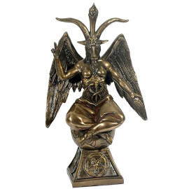 Bafomet symbol satana soška