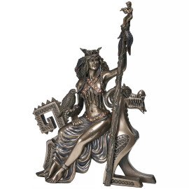 Goddess Frigg figure bronzed