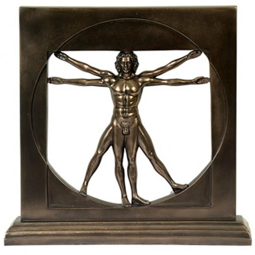 Muž v kruhu, Zlatý řez Leonardo da Vinci