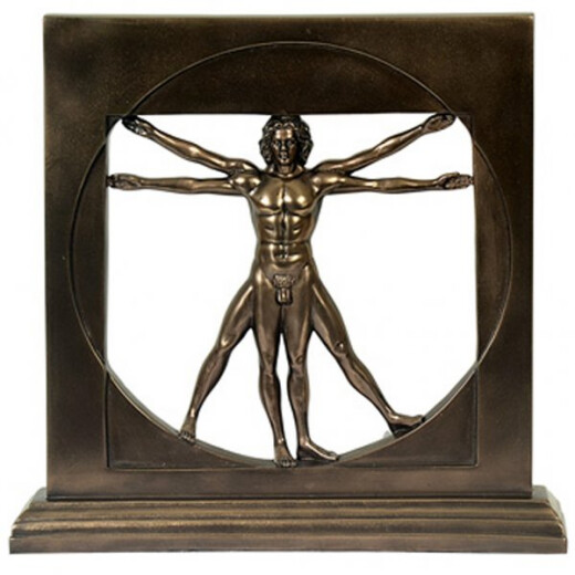 Muž v kruhu, Zlatý řez Leonardo da Vinci