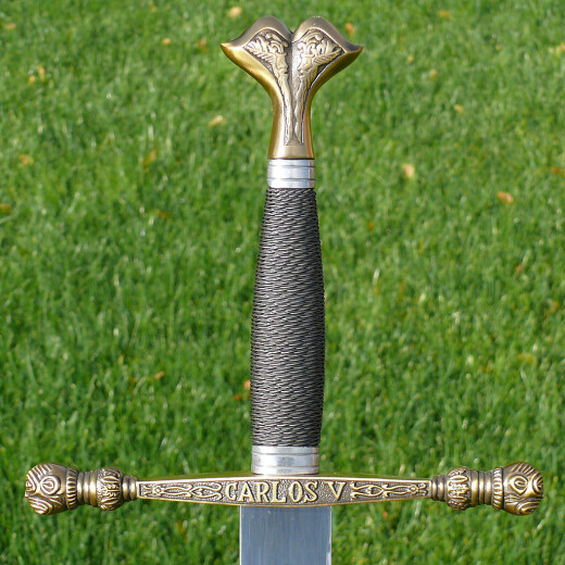 Historický meč Karel V., dekorace