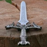 Fantasy dagger with wooden stand