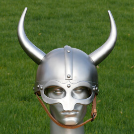 Fantasy Viking helm with metal horns