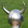 Fantasy Viking helm with metal horns