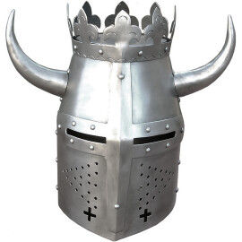 Crested great helm, end 13th cen.