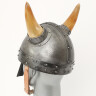 Viking helm with nasal and horns