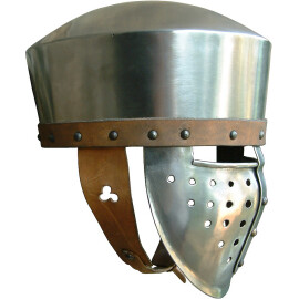 Dome-topped helmet with face guard "Norman callote"