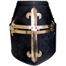 Great helm with brass lily-cross